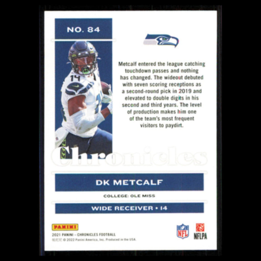 DK Metcalf #84 2021 Panini Chronicles Seattle Seahawks Football Card NFL NM