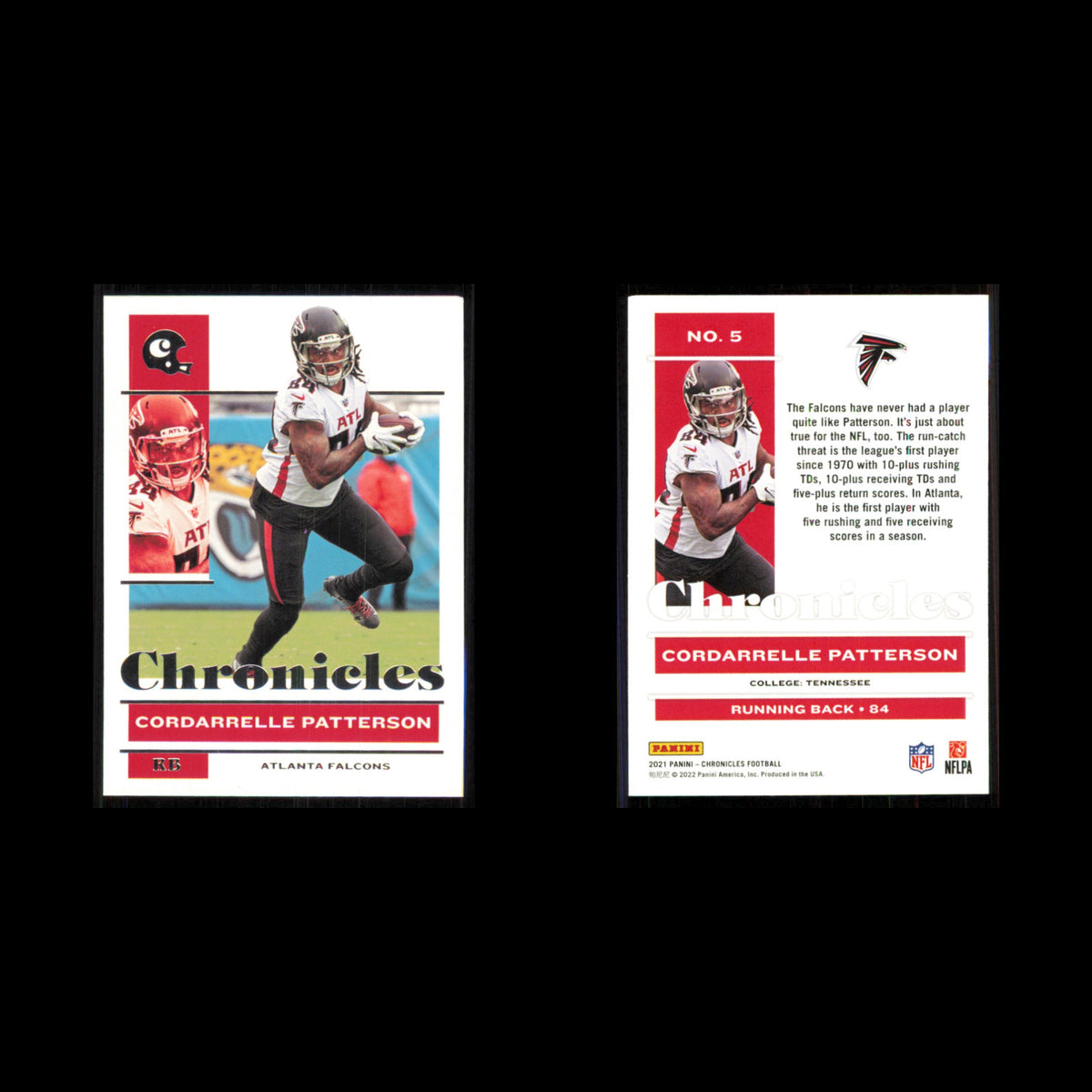 Cordarrelle Patterson #5 2021 Panini Chronicles Atlanta Falcons Football Card NM