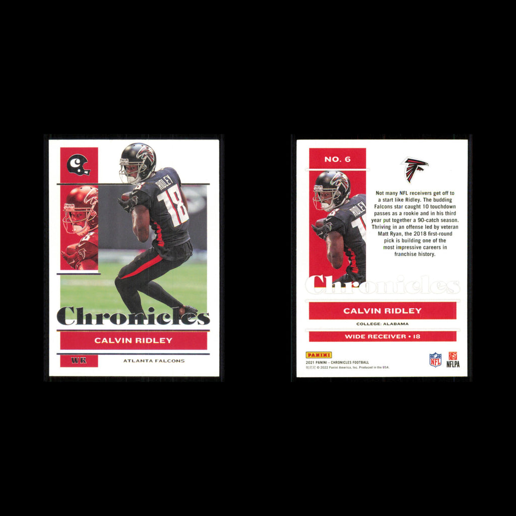Calvin Ridley #6 2021 Panini Chronicles Atlanta Falcons Football Card NFL NM