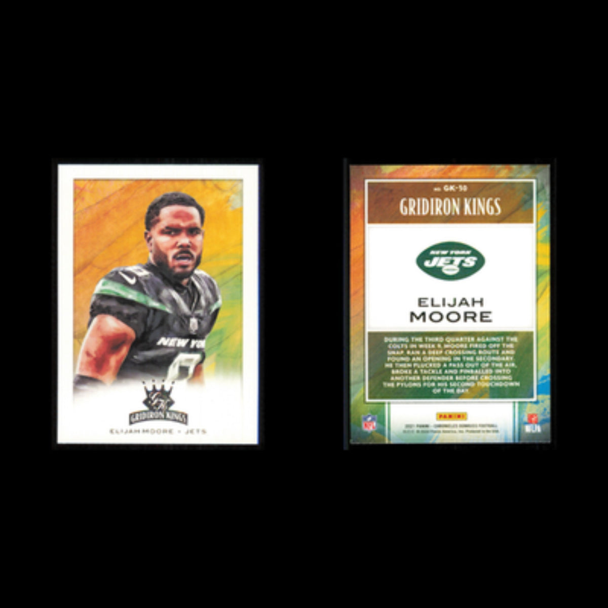 Elijah Moore Rookie #GK-30 2021 Panini Chronicles Gridiron Kings New York Jets