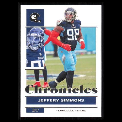 Jeffery Simmons #100 2021 Panini Chronicles Tennessee Titans Football Card NFL