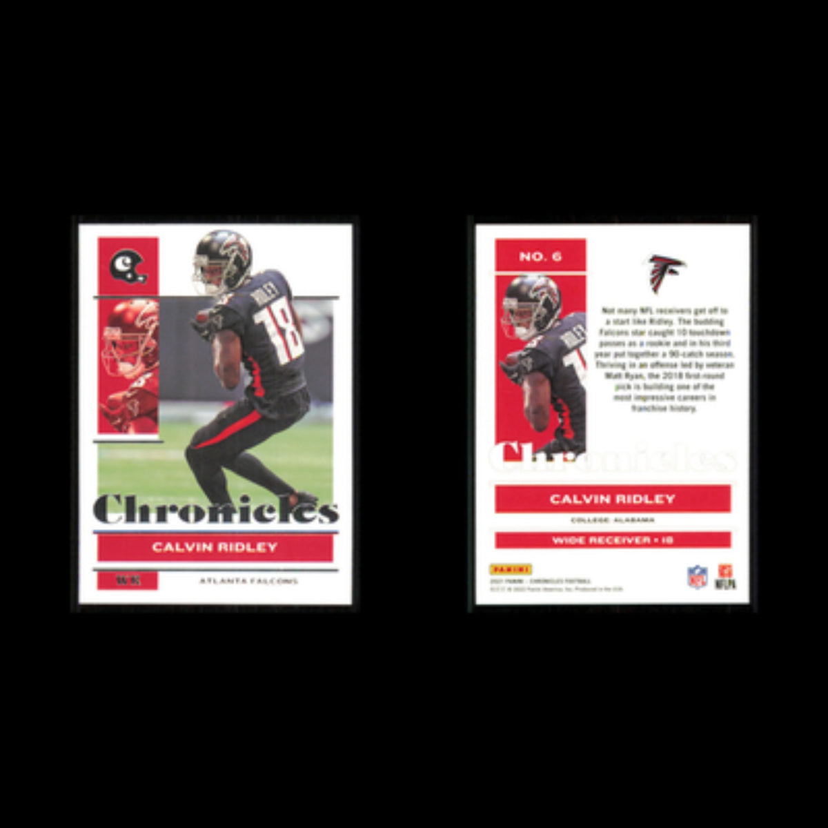 Calvin Ridley #6 2021 Panini Chronicles Atlanta Falcons Football Card NFL NM