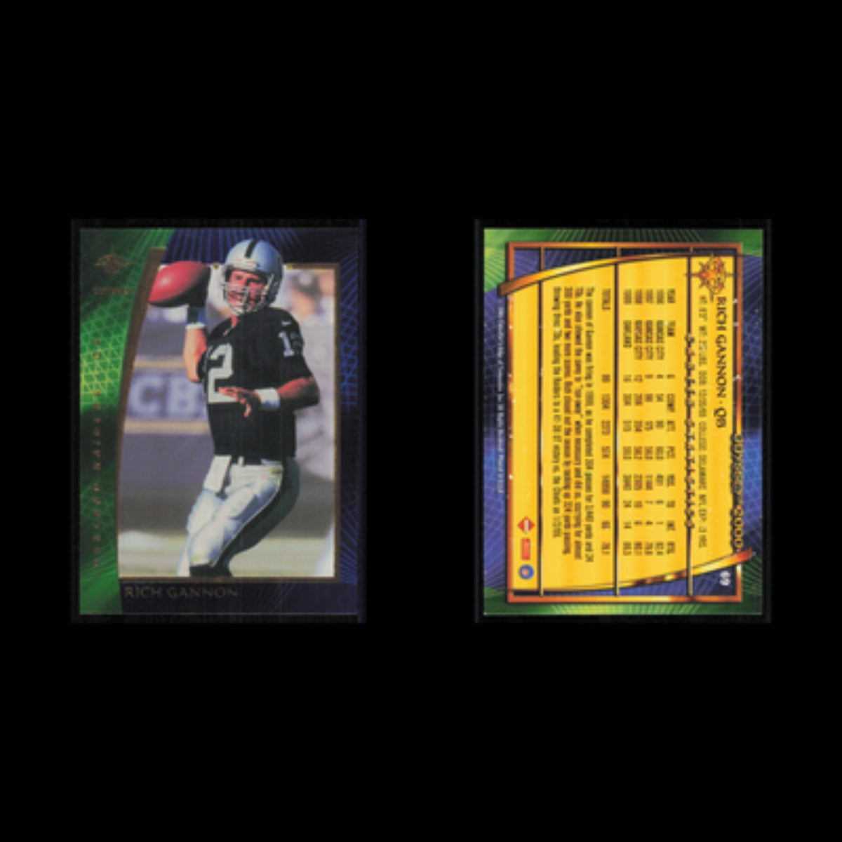 Rich Gannon #69 2000 Collectors Edge Odyssey Oakland Raiders Football Card NFL