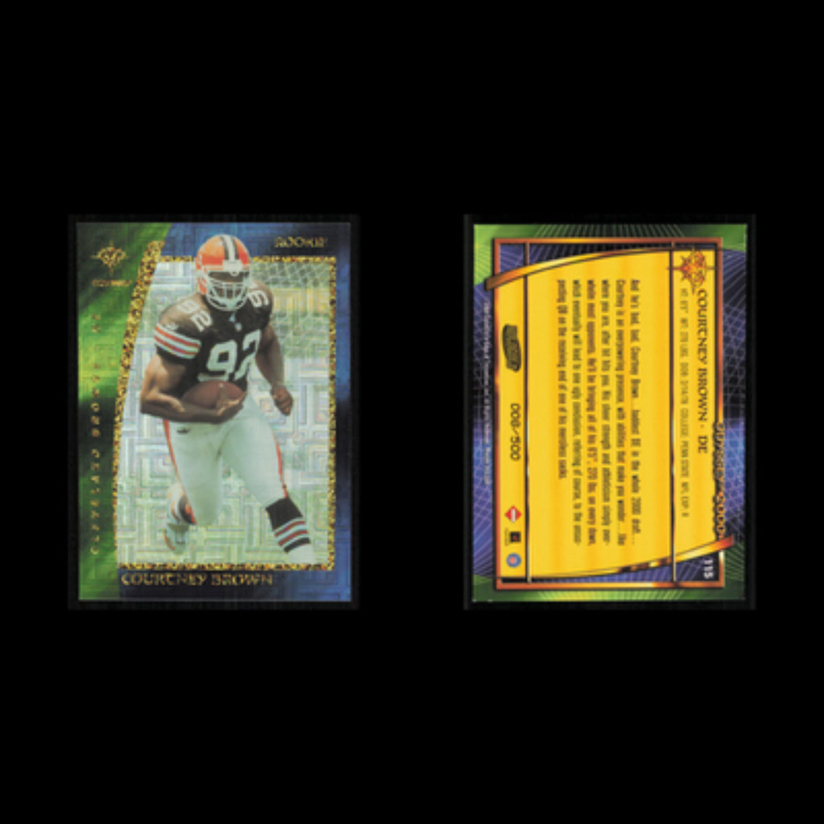 Courtney Brown /500 #115 2000 Collectors Edge Odyssey Hologold Rookies Browns NM
