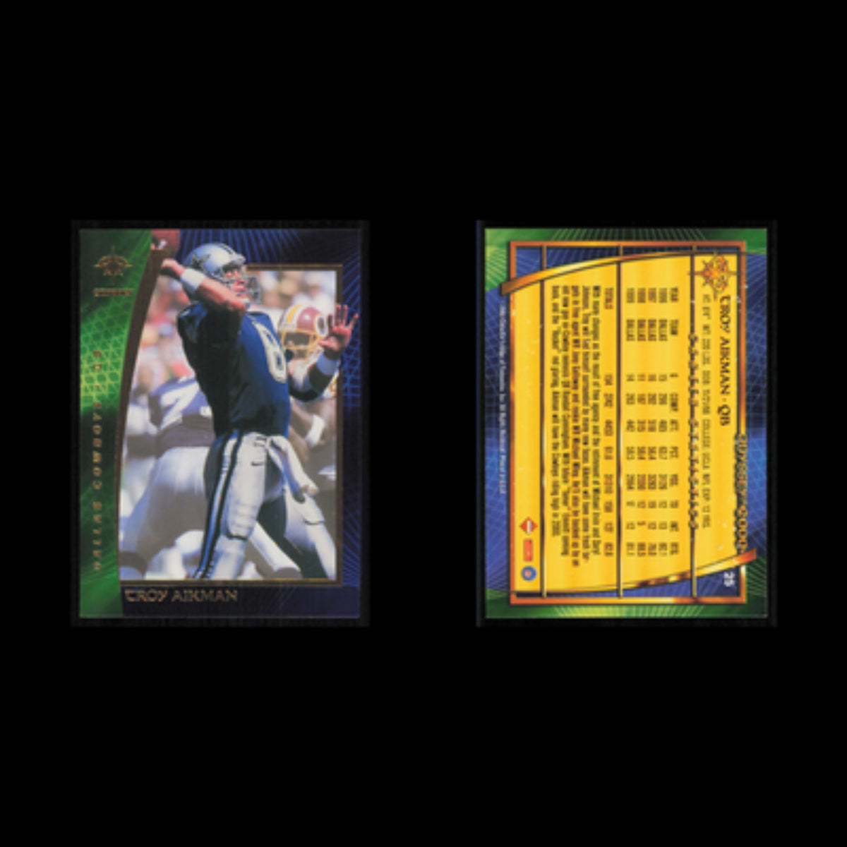 Troy Aikman #25 2000 Collectors Edge Odyssey Dallas Cowboys Football Card NFL NM