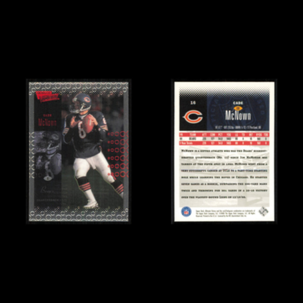 Cade McNown #16 2000 Upper Deck Ultimate Victory Chicago Bears Football Card NFL
