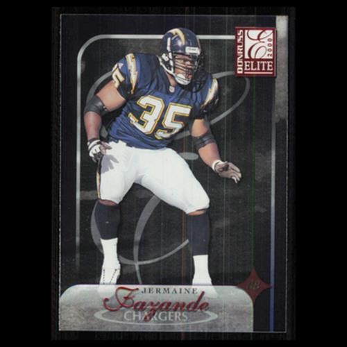 Jermaine Fazande #85 2000 Donruss Elite San Diego Chargers Football Card NFL NM