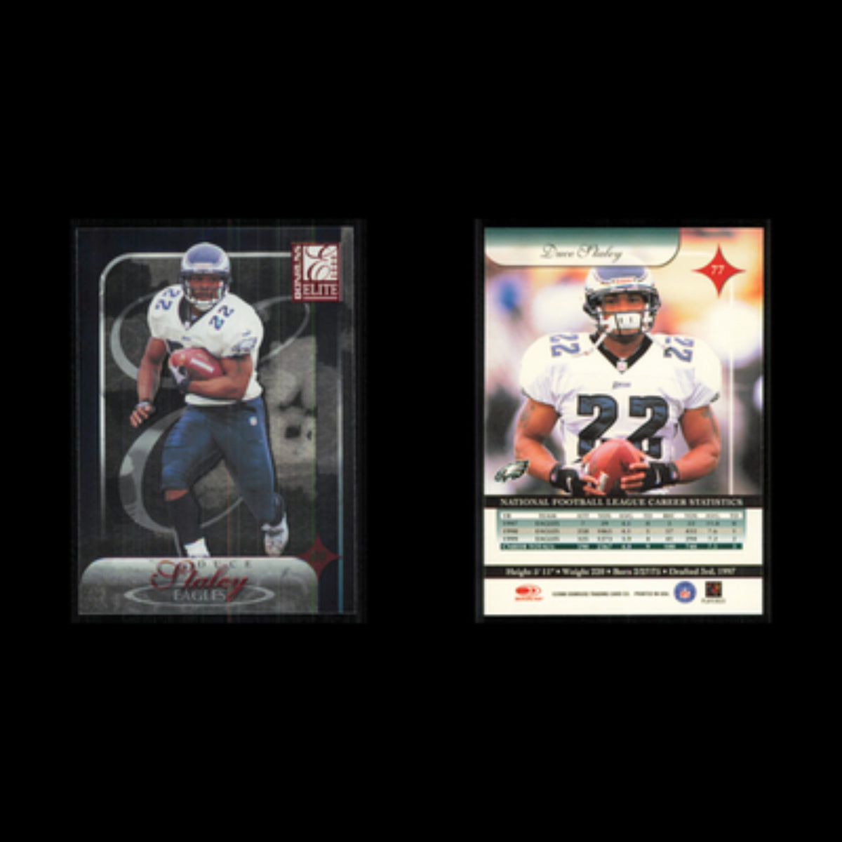 Duce Staley #77 2000 Donruss Elite Philadelphia Eagles Football Card NFL NM