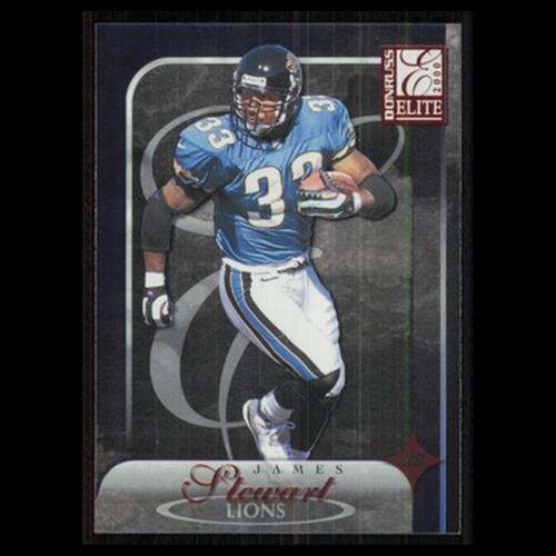 James Stewart #44 2000 Donruss Elite Detroit Lions Football Card NFL NM