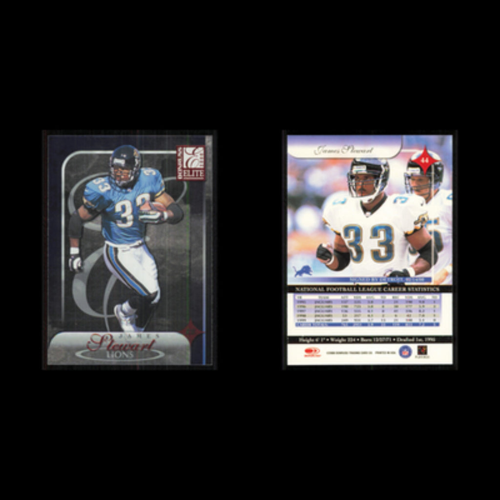 James Stewart #44 2000 Donruss Elite Detroit Lions Football Card NFL NM