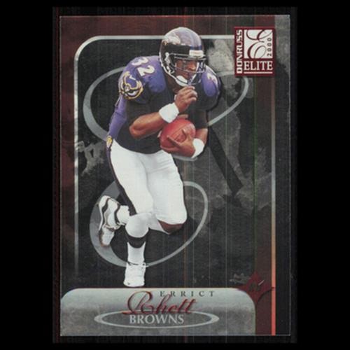 Errict Rhett #28 2000 Donruss Elite Cleveland Browns Football Card NFL NM
