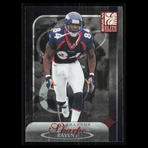 Shannon Sharpe #10 2000 Donruss Elite Baltimore Ravens Football Card NFL NM
