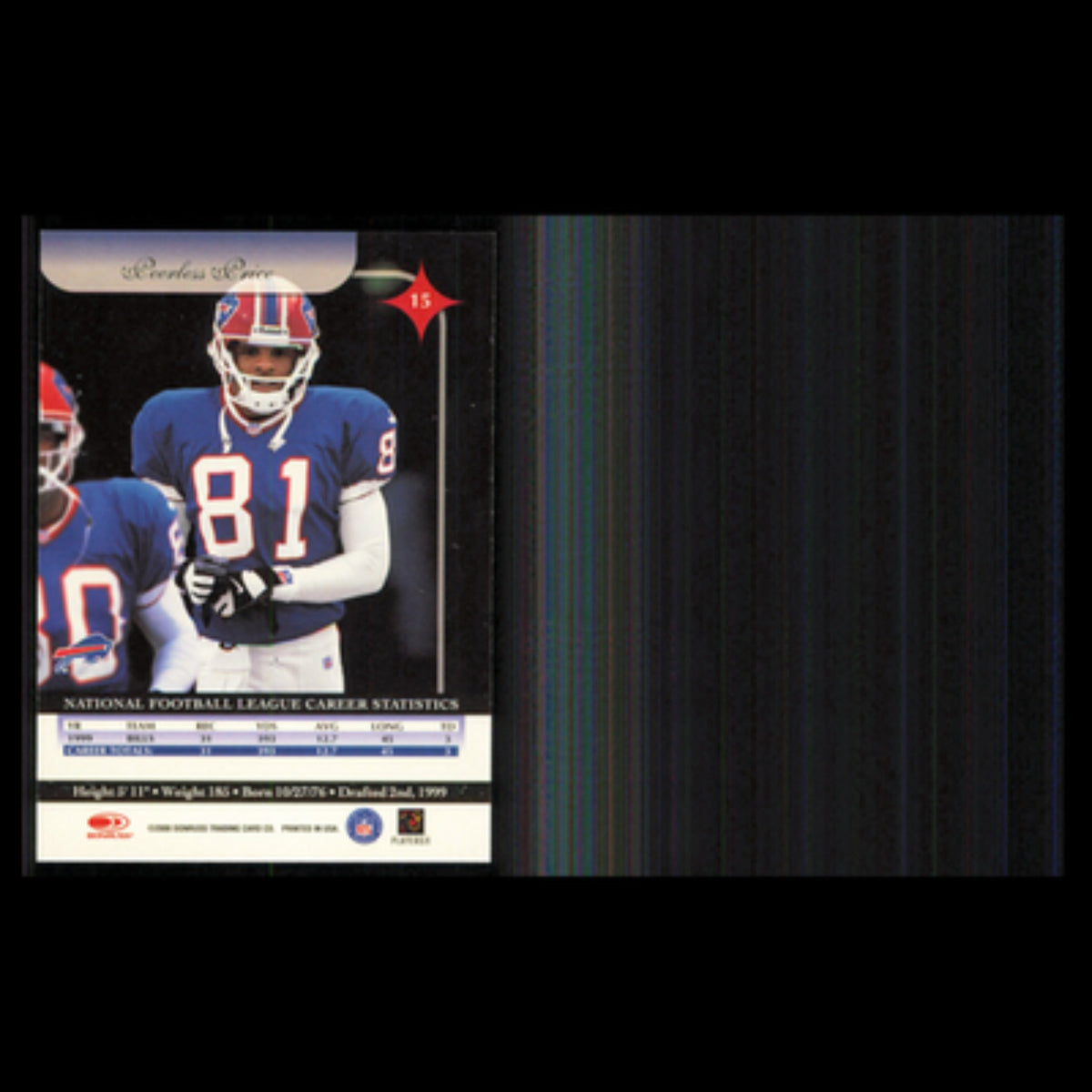Peerless Price #15 2000 Donruss Elite Buffalo Bills Football Card NFL NM