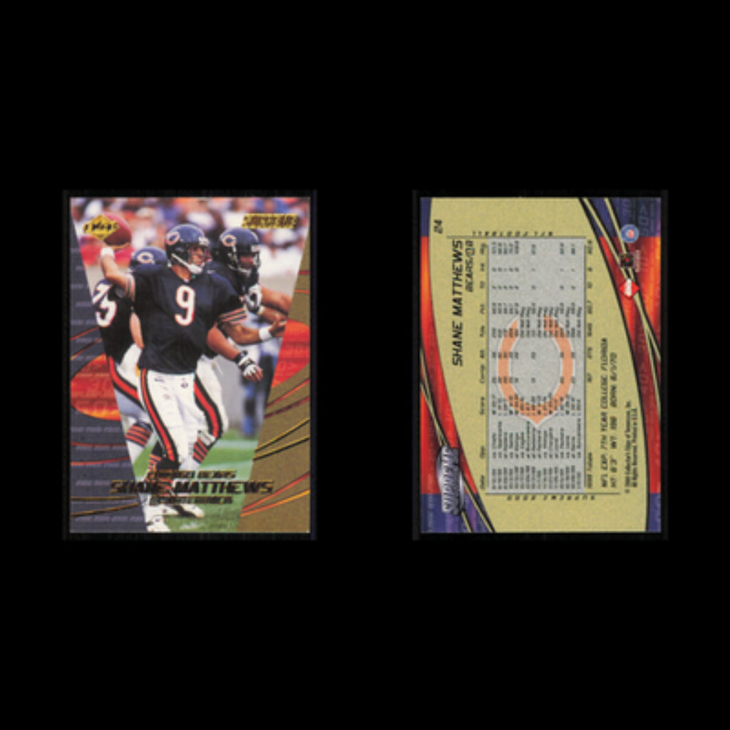 Shane Matthews #24 2000 Collectors Edge Supreme Chicago Bears Football Card NFL