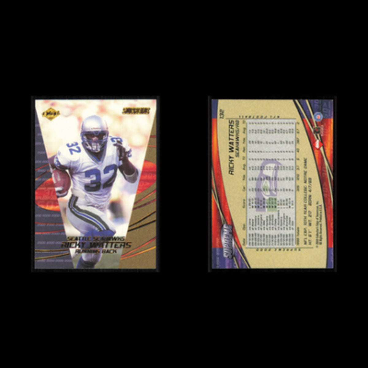 Ricky Watters #132 2000 Collectors Edge Supreme Seattle Seahawks Football Card