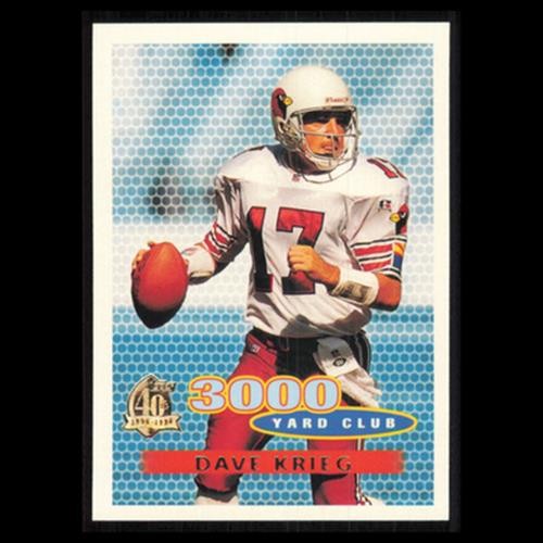 Dave Krieg #380 1996 Topps Arizona Cardinals Football Card NFL NM
