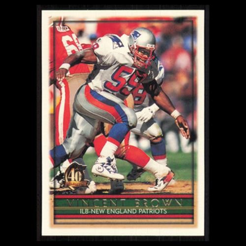 Vincent Brown #311 1996 Topps New England Patriots Football Card NFL NM