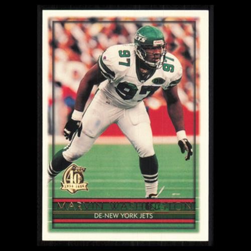 Marvin Washington #275 1996 Topps New York Jets Football Card NFL NM