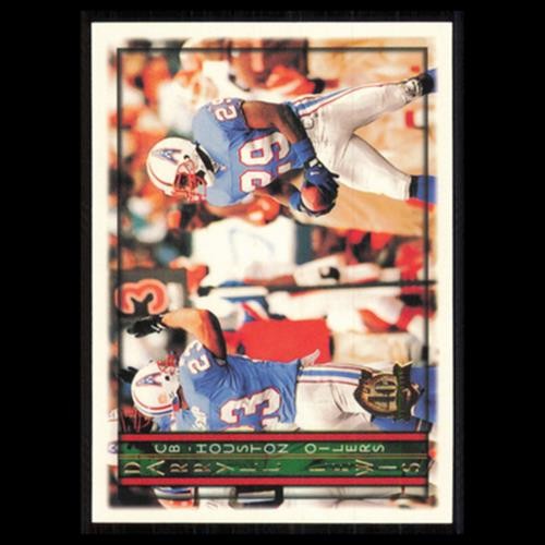 Darryll Lewis #106 1996 Topps Houston Oilers Football Card NFL NM
