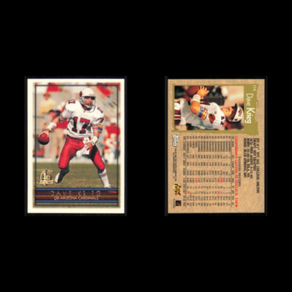 Dave Krieg #116 1996 Topps Arizona Cardinals Football Card NFL NM