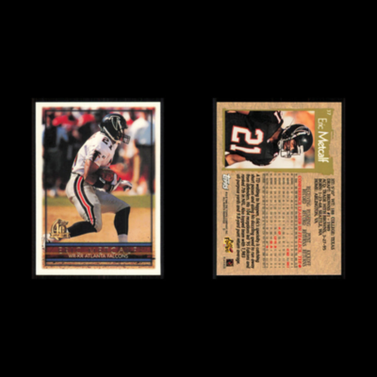 Eric Metcalf #37 1996 Topps Atlanta Falcons Football Card NFL NM