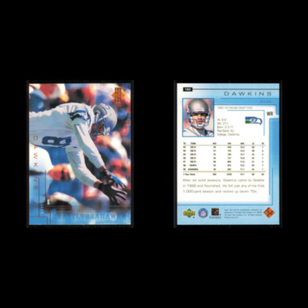 Sean Dawkins #193 2000 Upper Deck Seattle Seahawks Football Card NFL NM