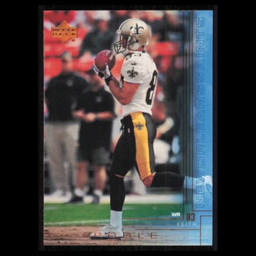 Keith Poole #129 2000 Upper Deck New Orleans Saints Football Card NFL NM