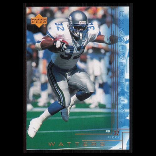 Ricky Watters #190 2000 Upper Deck Seattle Seahawks Football Card NFL NM