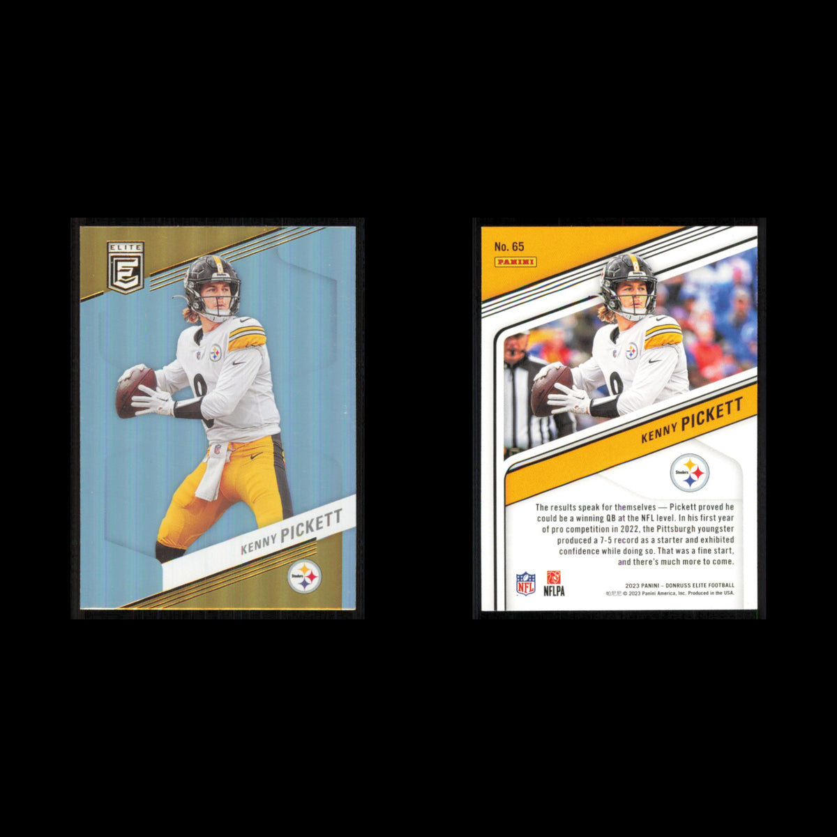 Kenny Pickett #65 2023 Donruss Elite Pittsburgh Steelers Football Card NFL NM