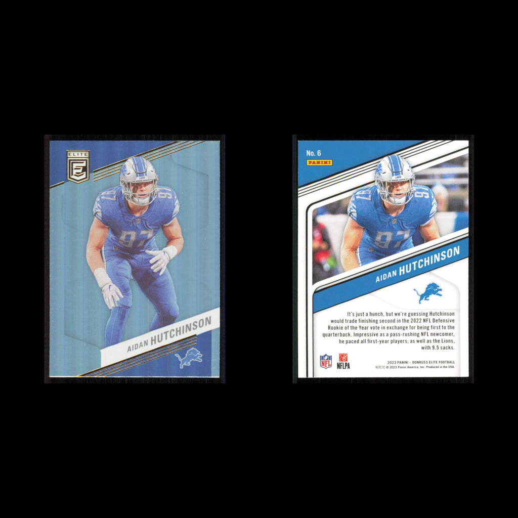 Aidan Hutchinson #6 2023 Donruss Elite Detroit Lions Football Card NFL NM