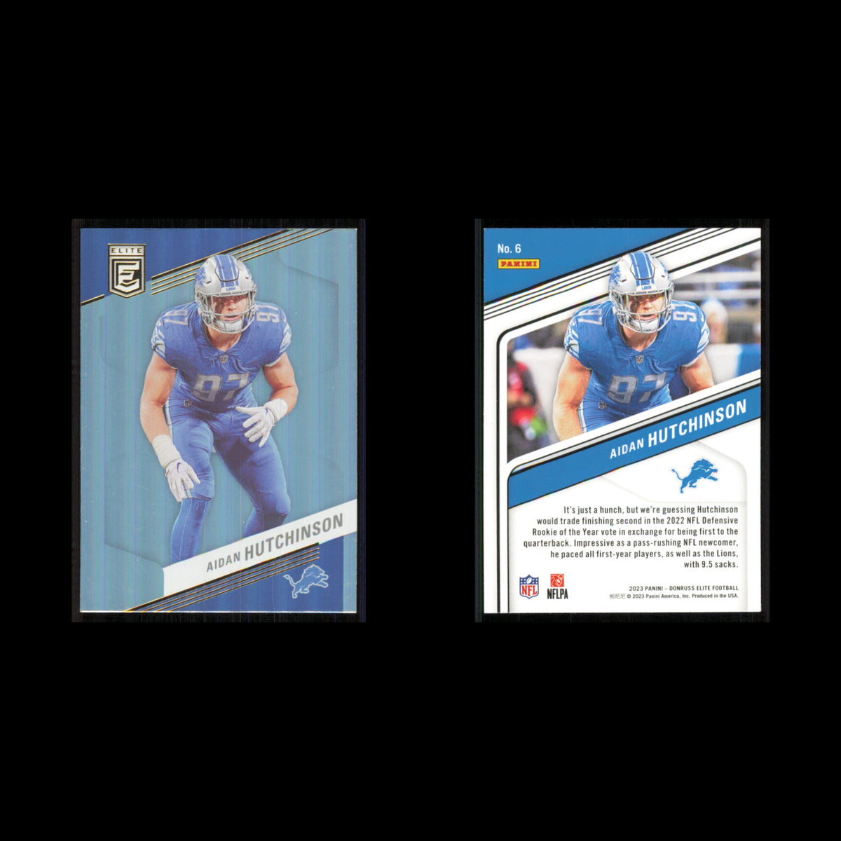 Aidan Hutchinson #6 2023 Donruss Elite Detroit Lions Football Card NFL NM