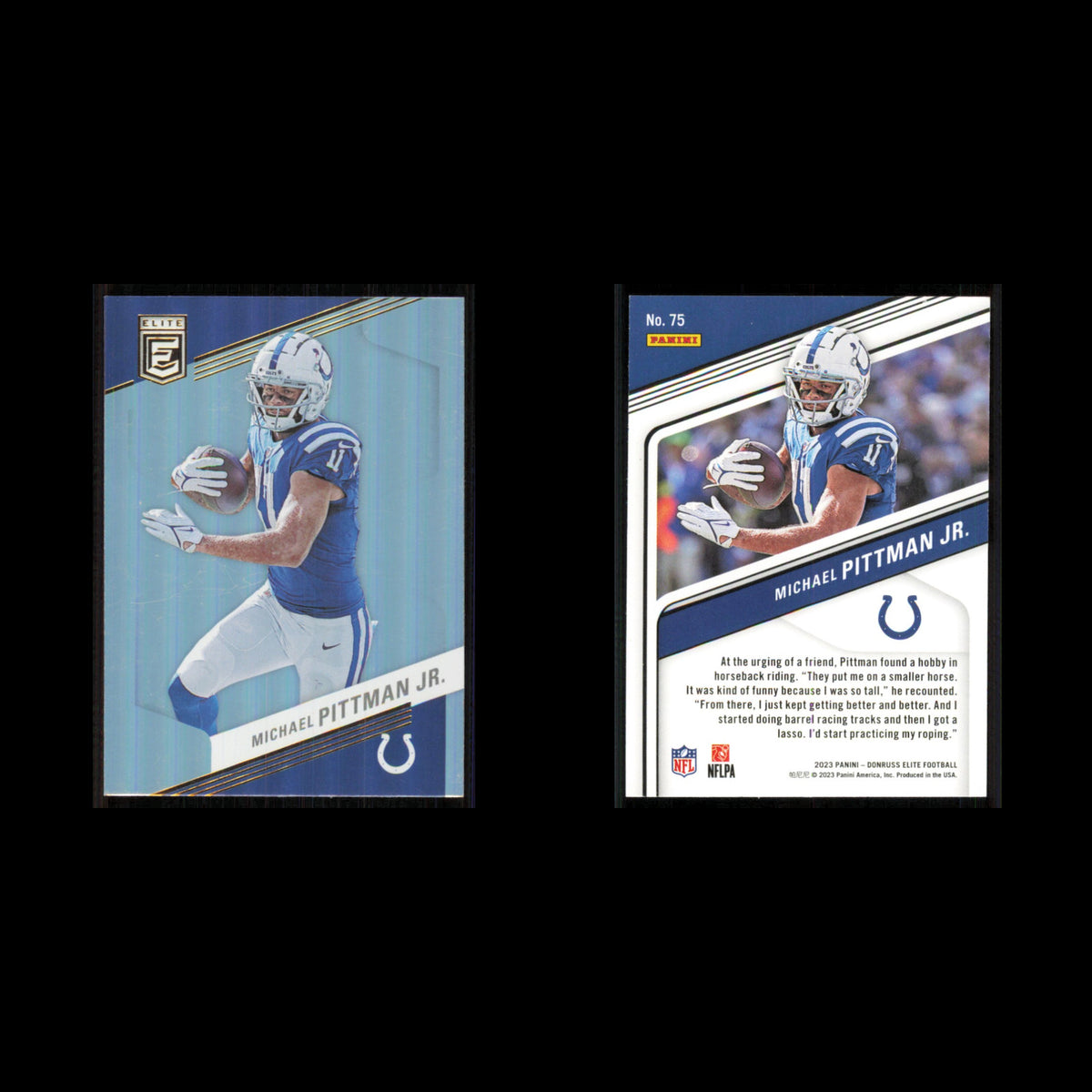 Michael Pittman Jr. #75 2023 Donruss Elite Indianapolis Colts Football Card NFL