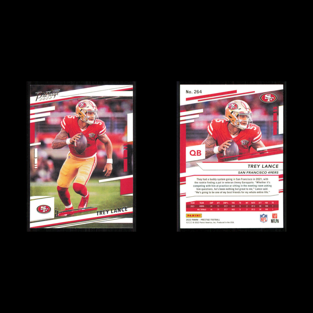 Trey Lance #264 2022 Panini Prestige San Francisco 49ers Football Card NFL NM