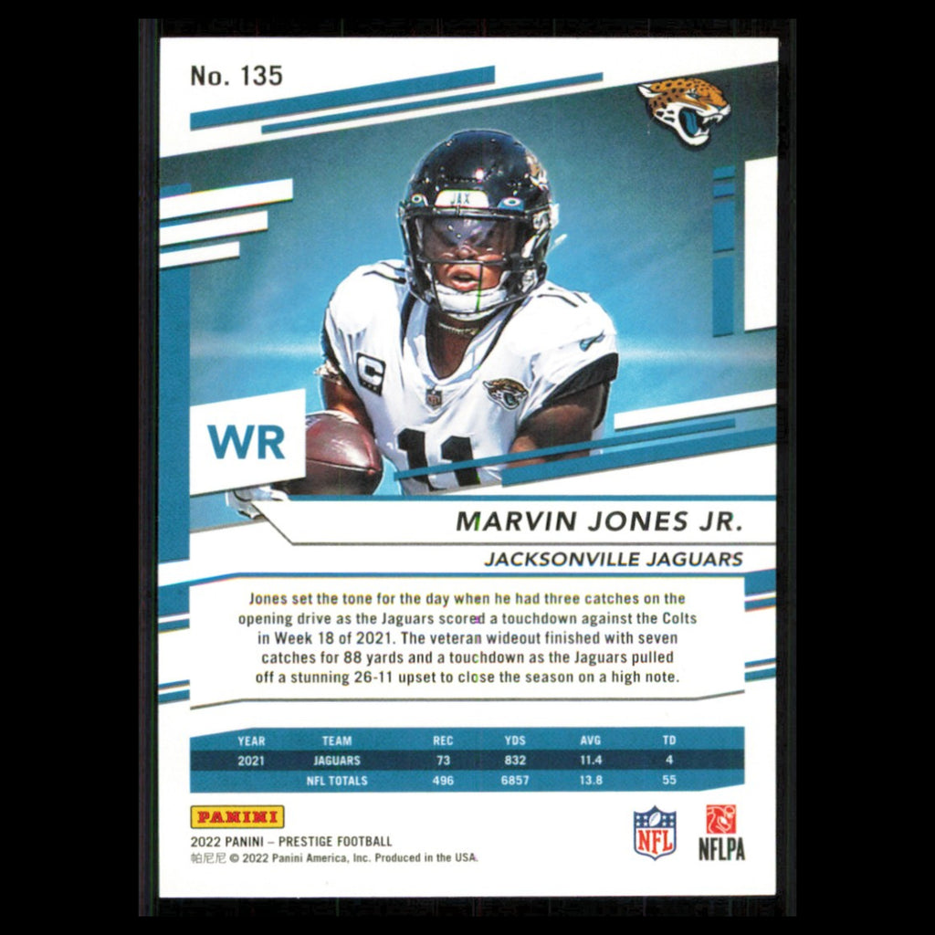 Marvin Jones Jr. #135 2022 Panini Prestige Jacksonville Jaguars Football Card NM