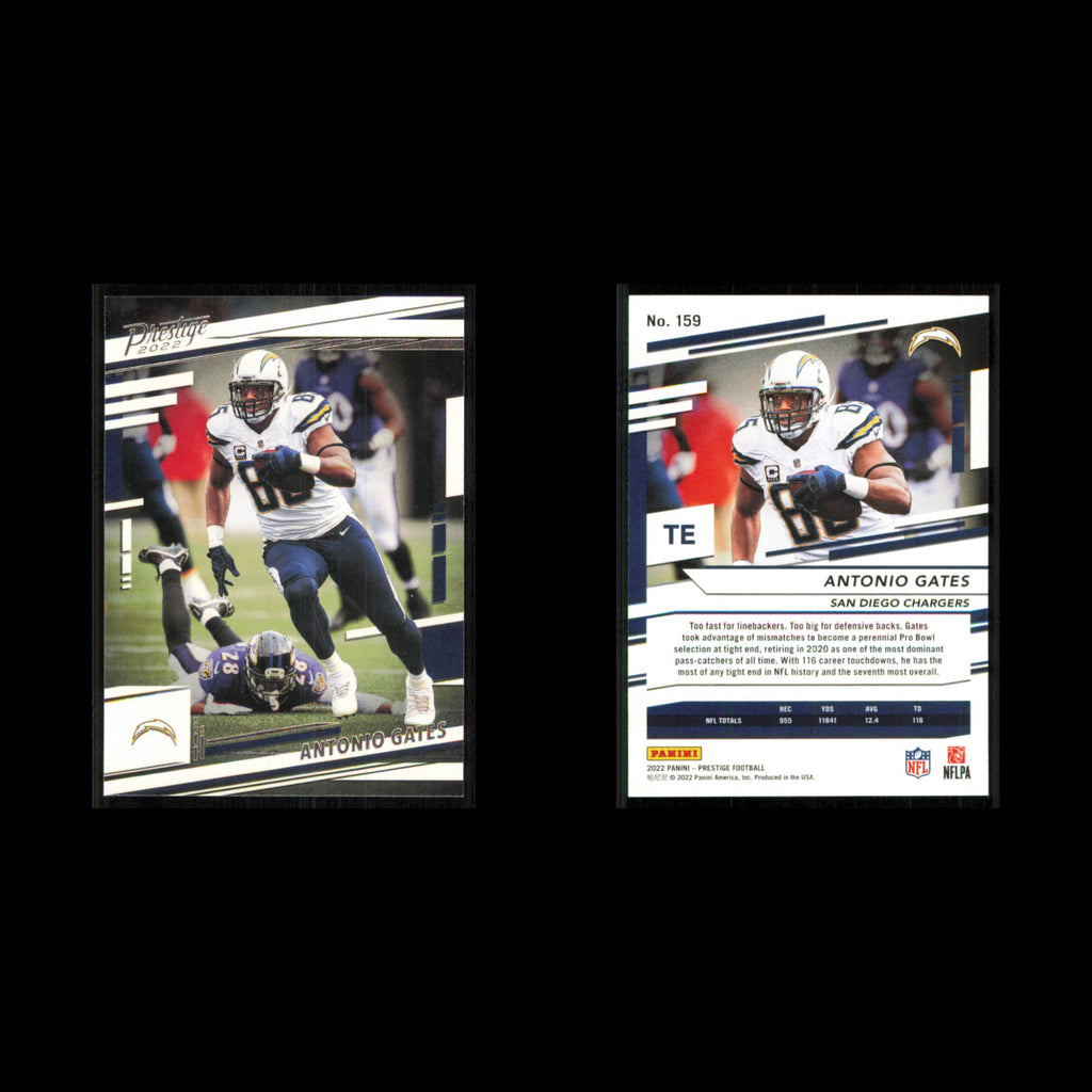Antonio Gates #159 2022 Panini Prestige San Diego Chargers Football Card NFL NM