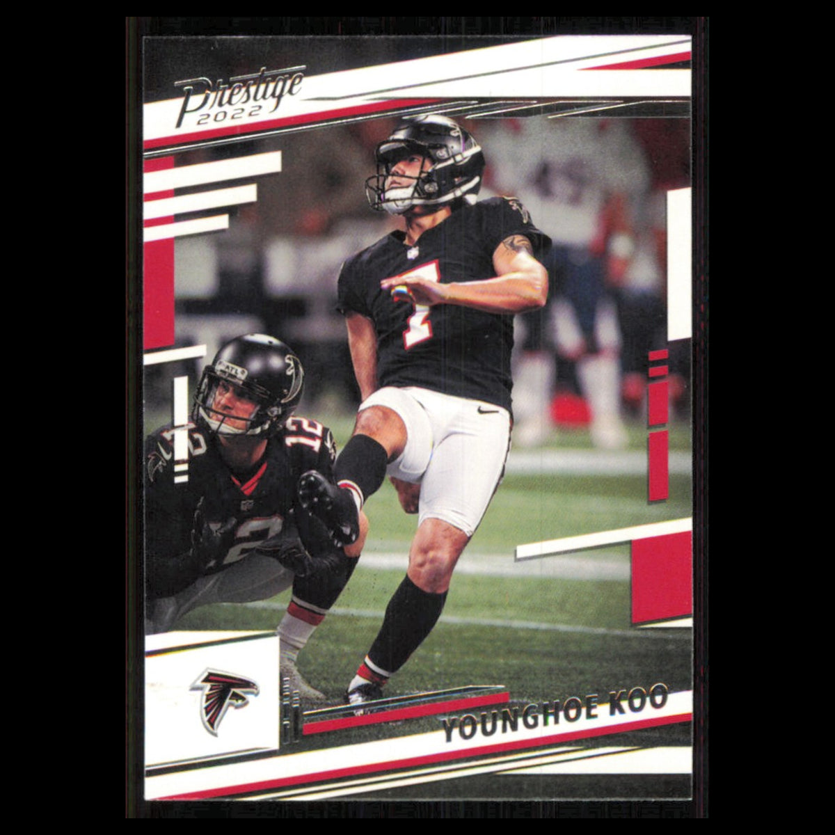 Younghoe Koo #18 2022 Panini Prestige Atlanta Falcons Football Card NFL NM