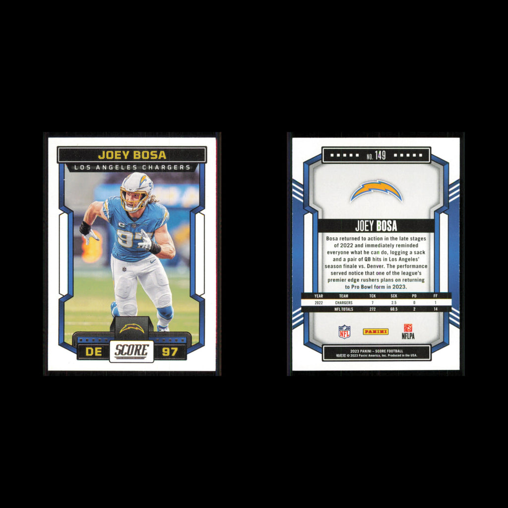 Joey Bosa #149 2023 Score Los Angeles Chargers Football Card NFL NM