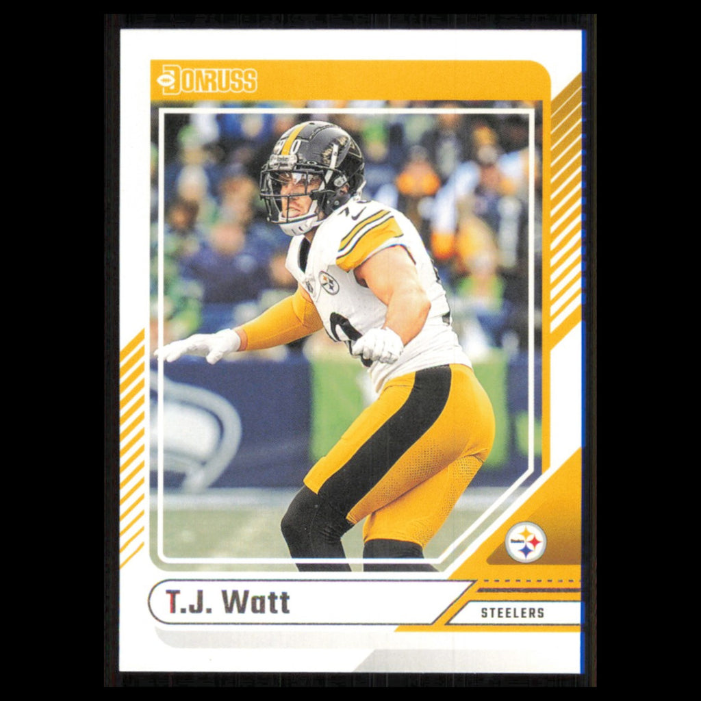 T.J. Watt #259 2024 Donruss Pittsburgh Steelers Football Card NFL NM