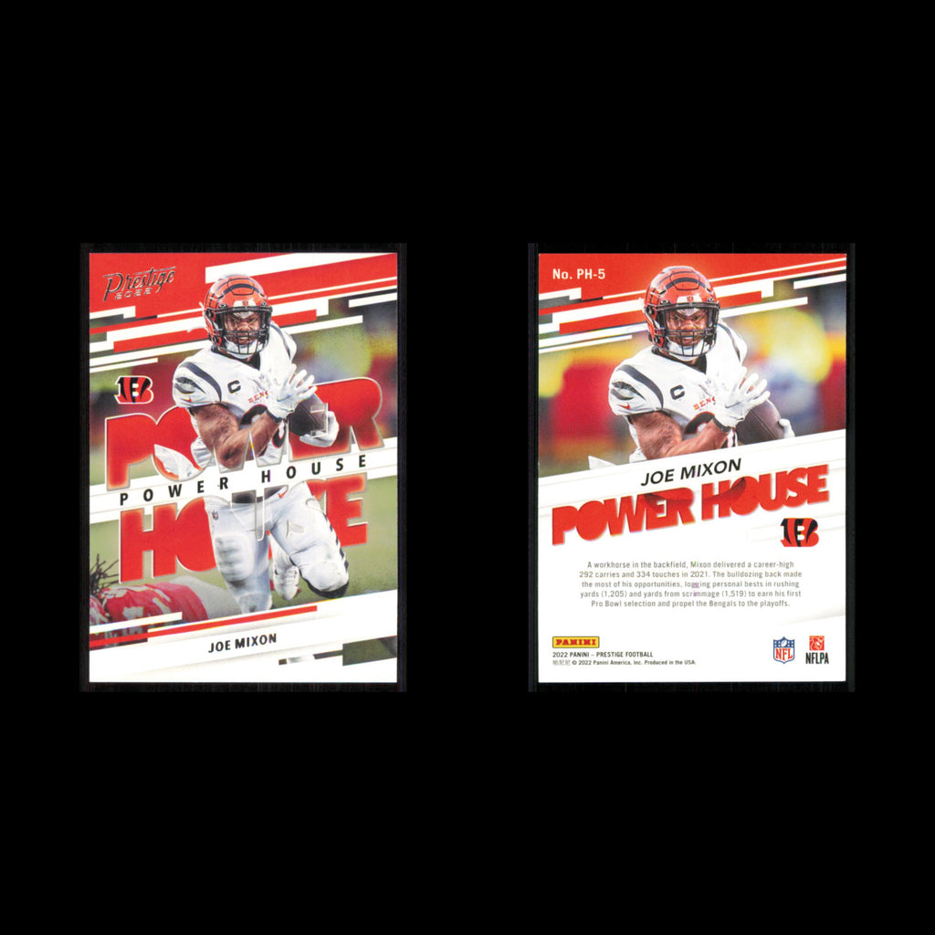 Joe Mixon #PH-5 2022 Panini Prestige Power House Cincinnati Bengals Football NFL