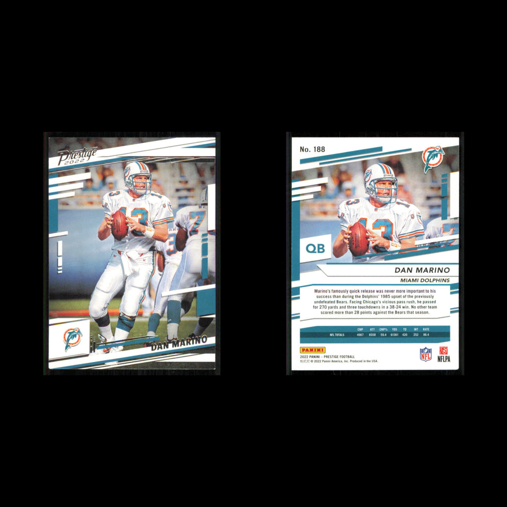 Dan Marino #188 2022 Panini Prestige Miami Dolphins Football Card NFL NM