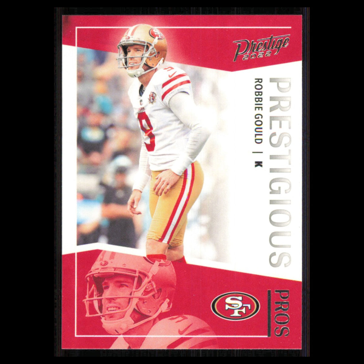 Robbie Gould #PP-20 2022 Panini Prestige Prestigious Pros San Francisco 49ers NM