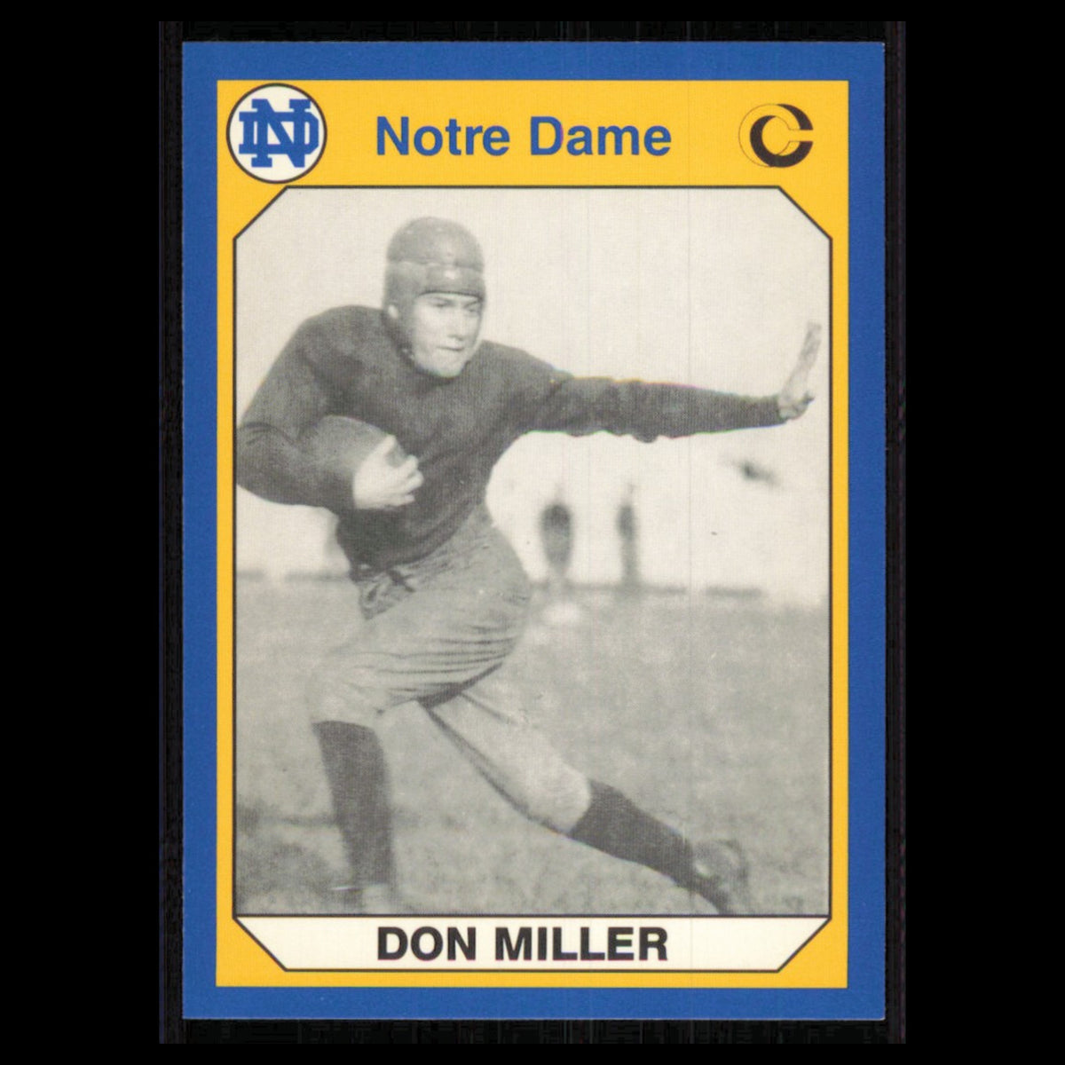 Don Miller #126 1990 Collegiate Collection Notre Dame Notre Dame Fighting Irish