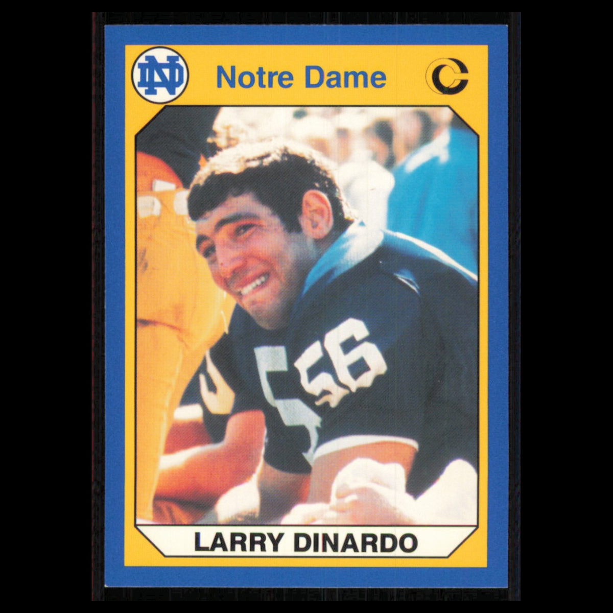 Larry Dinardo #14 1990 Collegiate Collection Notre Dame Football Card NFL NM