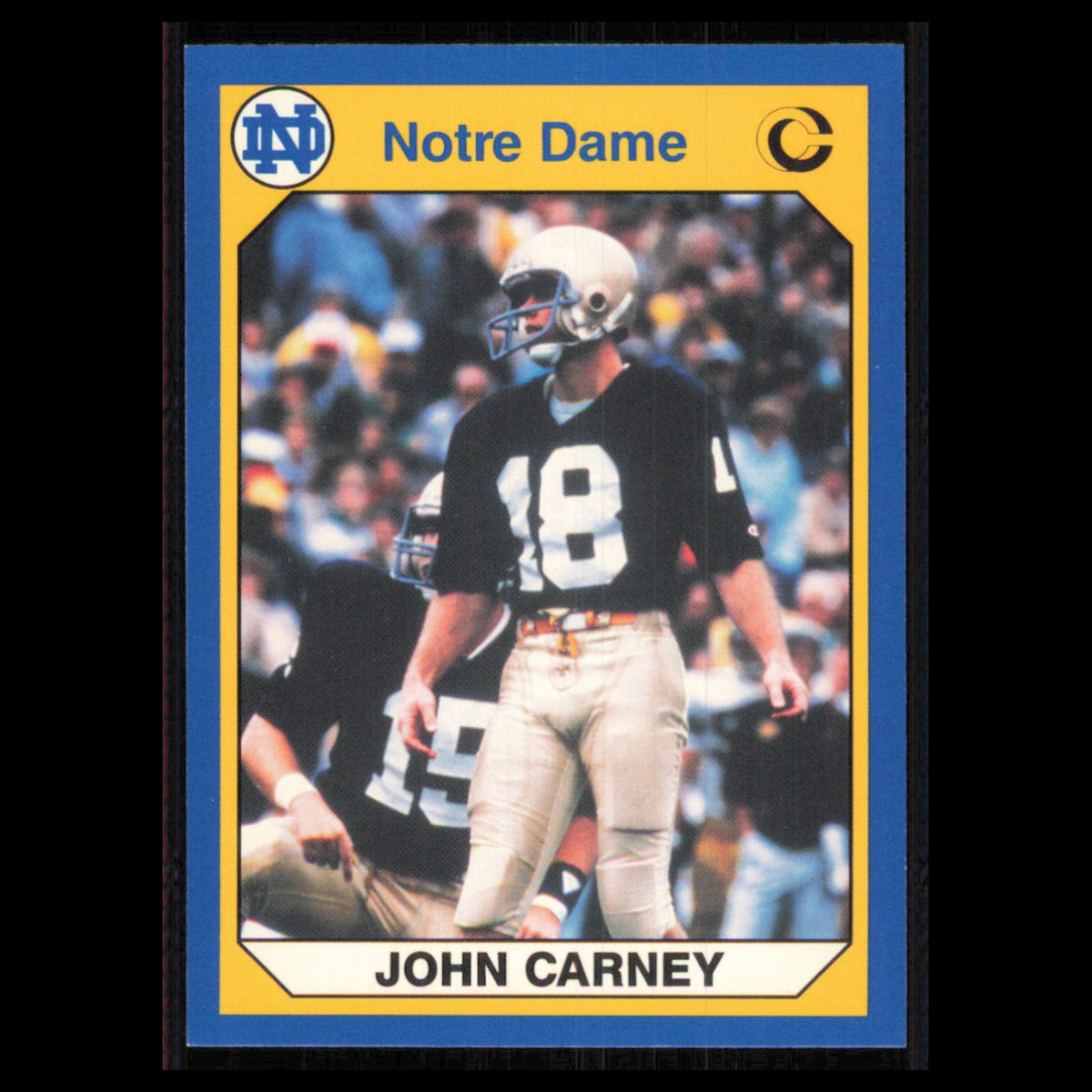 John Carney #29 1990 Collegiate Collection Notre Dame Notre Dame Fighting Irish