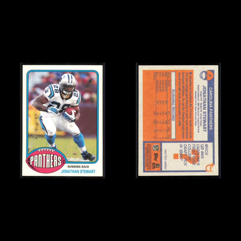 Jonathan Stewart #8 2013 Topps Archives Carolina Panthers Football Card NFL NM
