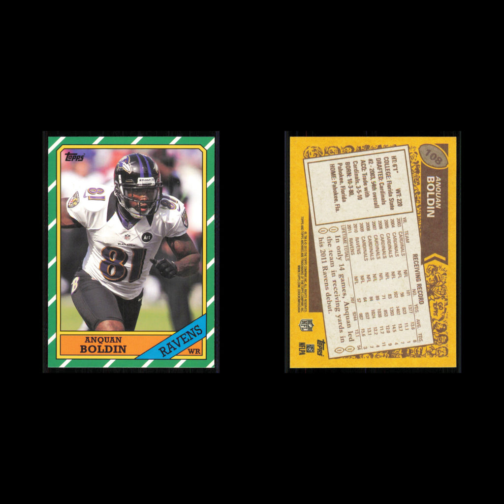 Anquan Boldin #108 2013 Topps Archives Baltimore Ravens Football Card NFL NM