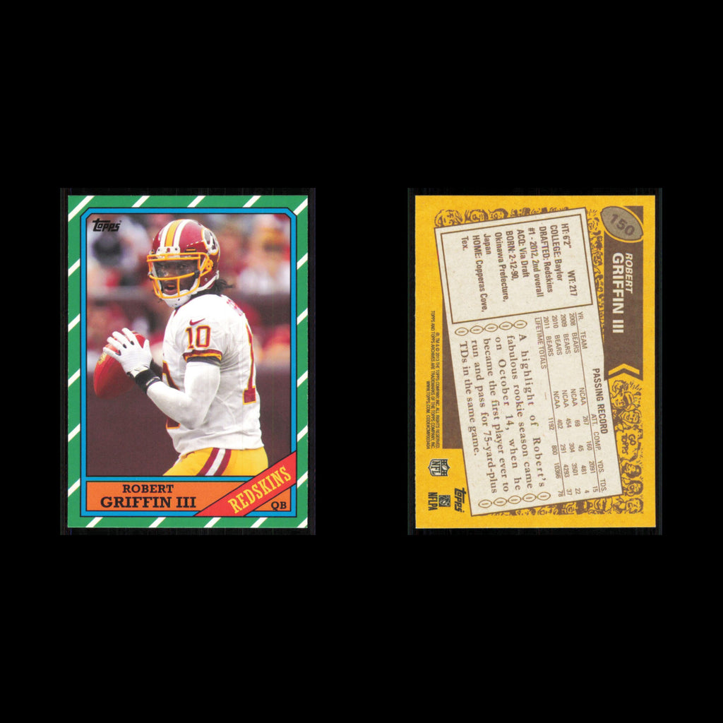 Robert Griffin III #150 2013 Topps Archives Washington Redskins Football Card NM