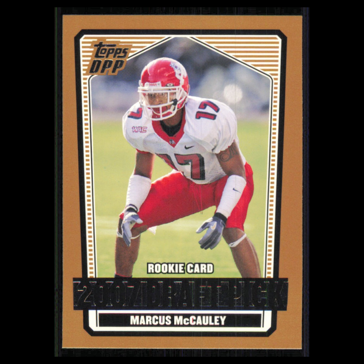 Marcus McCauley Rookie #109 2007 Topps Draft Picks - Prospects Football Card NFL