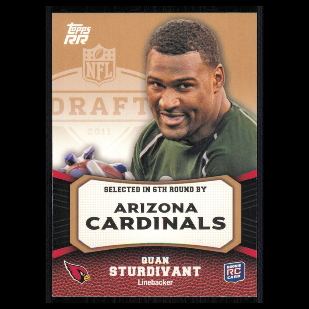 Quan Sturdivant Rookie #178 2011 Topps Rising Rookies Arizona Cardinals Football