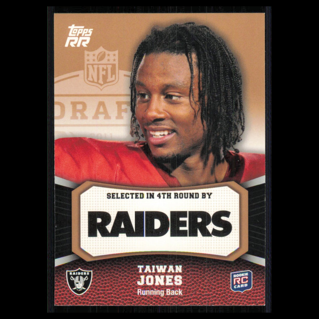 Taiwan Jones Rookie #162 2011 Topps Rising Rookies Oakland Raiders Football Card